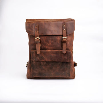 Artisan Crafted Adventure: Handmade Leather Backpack for Style on the Go