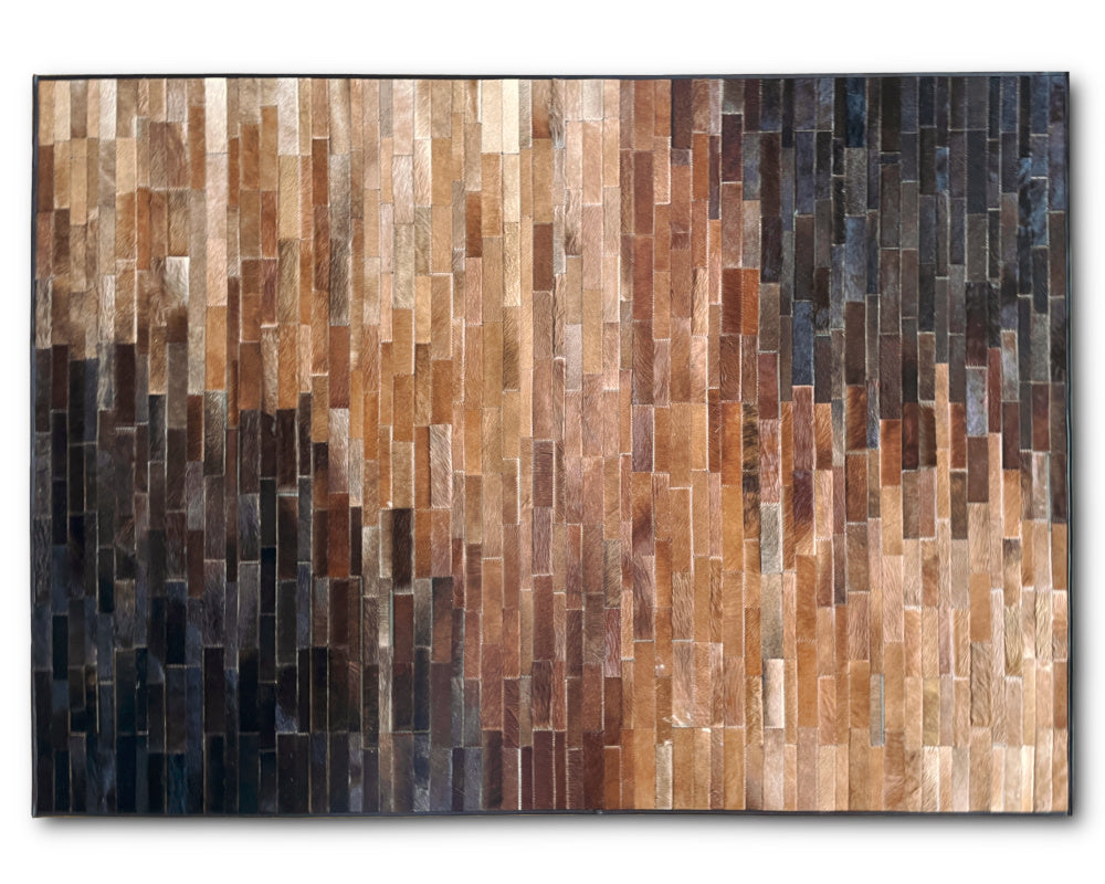 HANDMADE 100% Natural COWHIDE RUG | Patchwork Cowhide Area Rug | Real Cowhide Hallway Runner | Hair on Leather Cowhide Carpet | PR212