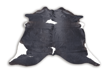 Black White (6.8 X 6.1 ft.) Exact As Photo BRAZILIAN Cowhide Rug | 100% Natural Cowhide Area Rug | Real Leather Cow Skin Rug | BZ228