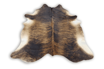 Tricolor Brown (6.10 X 6 ft.) Exact As Photo BRAZILIAN Cowhide Rug | 100% Natural Cowhide Area Rug | Real Leather Cow Skin Rug | BZ322