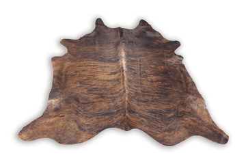 Brown Brindle (8.4 X 7.5 ft.) Exact As Photo BRAZILIAN Cowhide Rug | 100% Natural Cowhide Area Rug | Real Leather Cow Skin Rug | BZ326