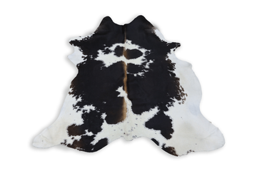 Tricolor (6.6 X 6 ft.) Exact As Photo BRAZILIAN Cowhide Rug | 100% Natural Cowhide Area Rug | Real Leather Cow Skin Rug | BZ403