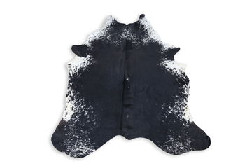 Black White (7 X 5.4 ft.) Exact As Photo BRAZILIAN Cowhide Rug | 100% Natural Cowhide Area Rug | Real Leather Cow Skin Rug | BZ433