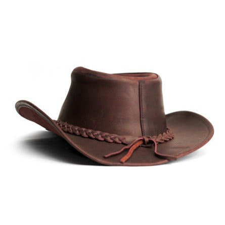 100% Real Leather Cowboy Hat | Handmade Western Style Unisex Leather Hat