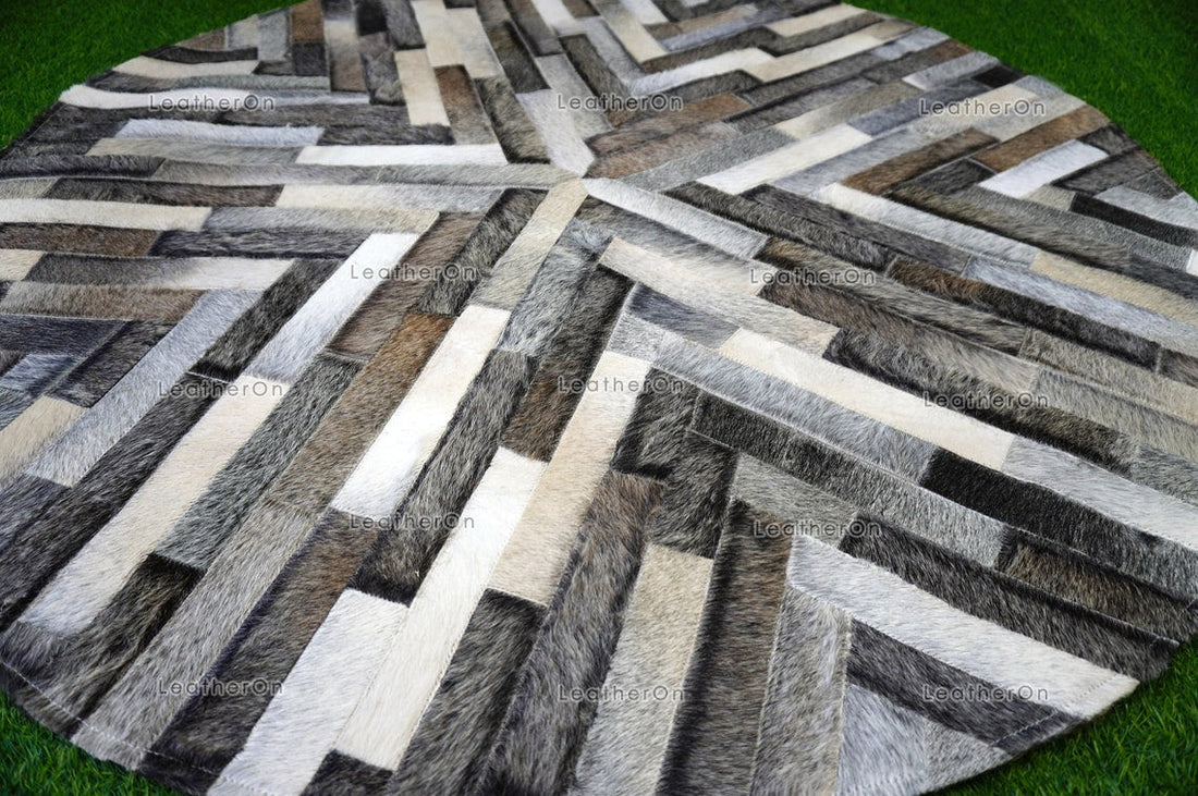 HANDMADE 100% Natural COWHIDE RUG |  Real Cow Skin Patchwork Rug | CUSTOM SIZE 280x200cm