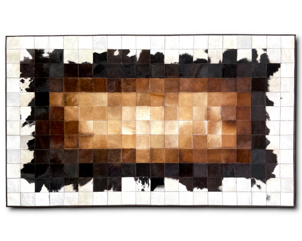 Interior Decor Must-Have: Cowhide Patchwork Rug | Real Leather Hallway Runner | 530
