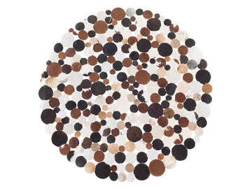 HANDMADE 100% Natural COWHIDE RUG | Patchwork Cowhide Area Rug | Hair on Leather Cowhide Carpet | PR172