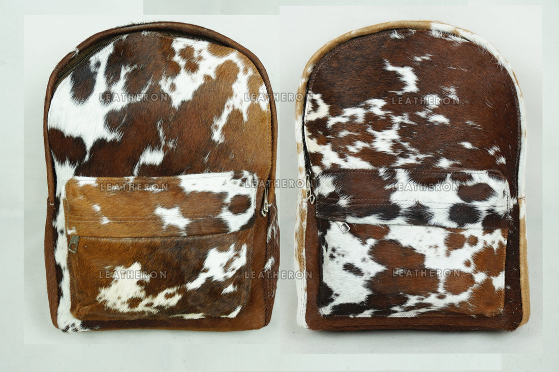 Backpack!! Natural Cowhide Backpack | 100% Hair On Cowhide Leather Backpack Bag | Real Cow skin Backpack Bag