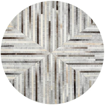 HANDMADE Natural Cowhide Patchwork Rug for Living Areas | Hair on Leather Cowhide Carpet | PR520
