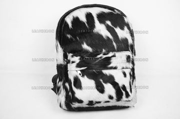 Natural Cowhide Backpack Bag | 100% Hair On Cowhide Leather Backpack Bag | Real Cow skin Backpack Bag