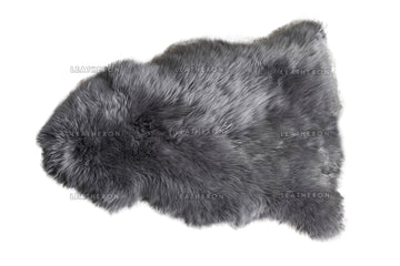 Genuine Australian GRAY SHEEPSKIN Rug 100% Natural Real Sheepskin Fur Area Rug (3 x 2 ft. approx.)