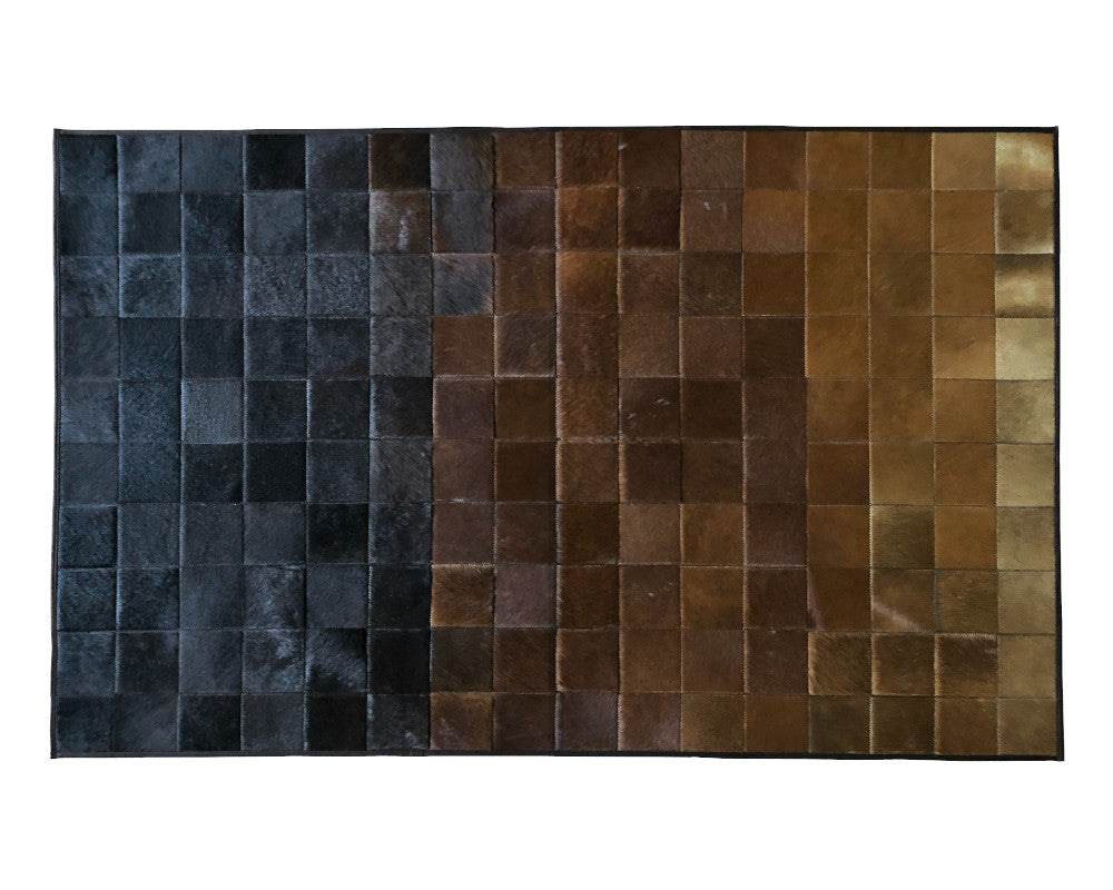 HANDMADE 100% Natural COWHIDE RUG | Patchwork Cowhide Area Rug | Real Cowhide Hallway Runner | Hair on Leather Cowhide Carpet | PR77