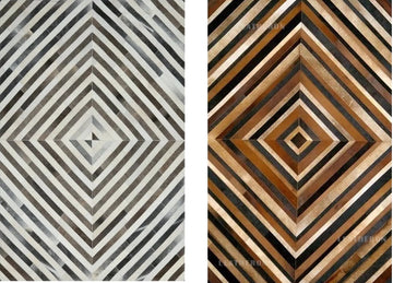 HANDMADE 100% Natural COWHIDE RUG | Patchwork Cowhide Area Rug | Real Cowhide Hallway Runner | Hair on Leather Cowhide Carpet | PR208