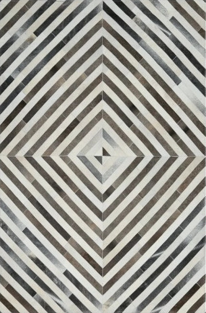 HANDMADE 100% Natural COWHIDE RUG | Patchwork Cowhide Area Rug | Real Cowhide Hallway Runner | Hair on Leather Cowhide Carpet | PR208