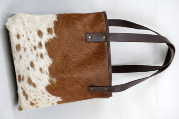 Natural Cowhide Tote Bags | Hair On Leather Cow Hide Handbags | Shoulder Bags | TB103