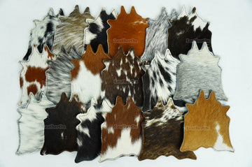 Cowhide Tea Coasters Real Hair-on-Leather Tea Coasters