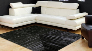 HANDMADE 100% Natural COWHIDE RUG | Patchwork Cowhide Area Rug | Real Cowhide Hallway Runner | Hair on Leather Cowhide Carpet | PR25