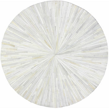 Genuine 100% Cowhide Leather Patchwork Rug, Hand-Stitched with Love | Hair on Leather Cowhide Carpet | PR106