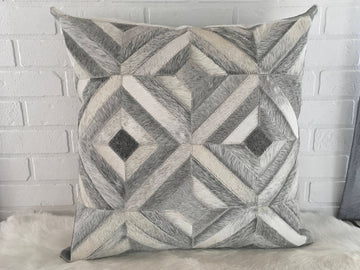 Cowhide Patchwork Pillows Covers 100% Natural Hair on Cowhide Leather Pillow Cases Real Cowhide Cushion Covers