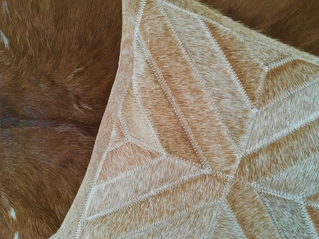 Cowhide Pillows Covers (12X 24 inch) 100% Natural Hair on Cowhide Leather Pillow Cases Real Cowhide Cushion Covers
