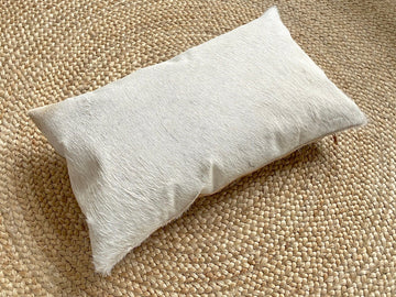 Cowhide Pillows Covers (12X 24 inch) 100% Natural Hair on Cowhide Leather Pillow Cases Real Cowhide Cushion Covers