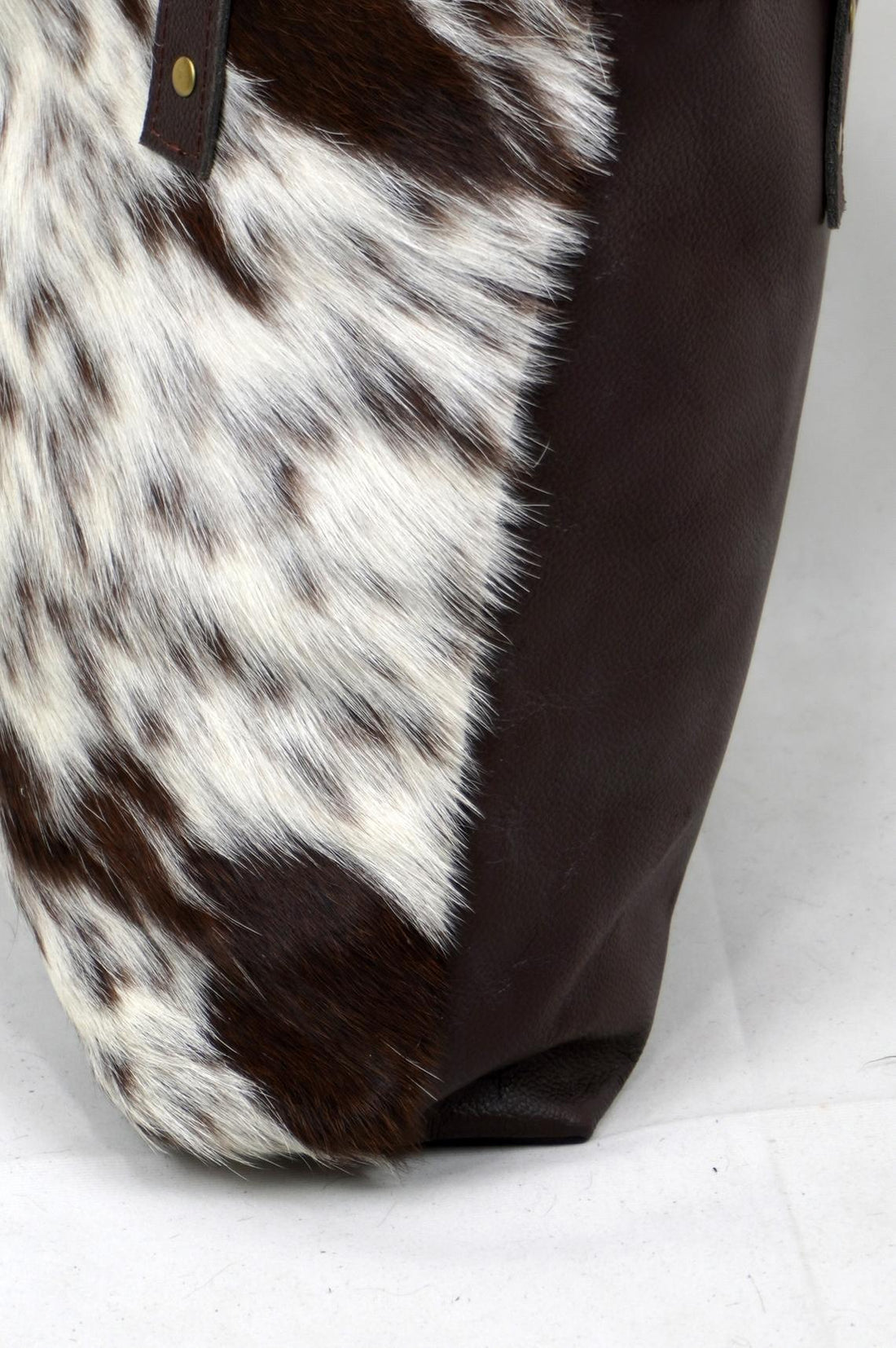 Natural Cowhide Tote Bags | Hair On Leather Cow Hide Handbags | Real Cow Skin Shoulder Bags | TB115