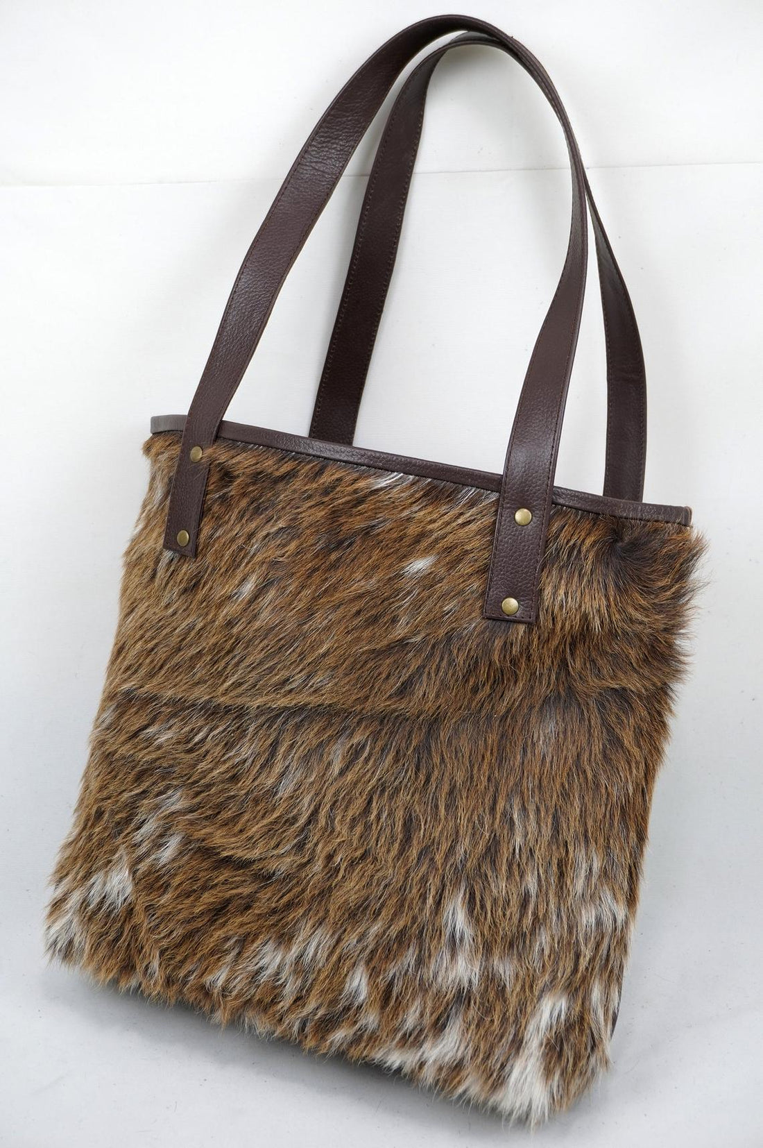 Natural Cowhide Tote Bags | Hair On Leather Cowhide Handbags | Real Cow Skin Shoulder Bags | TB116