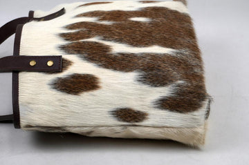 Double Sided Natural Cowhide Tote Bags | Hair On Leather Cowhide Handbags | Real Cow Skin Shoulder Bags | DTB119