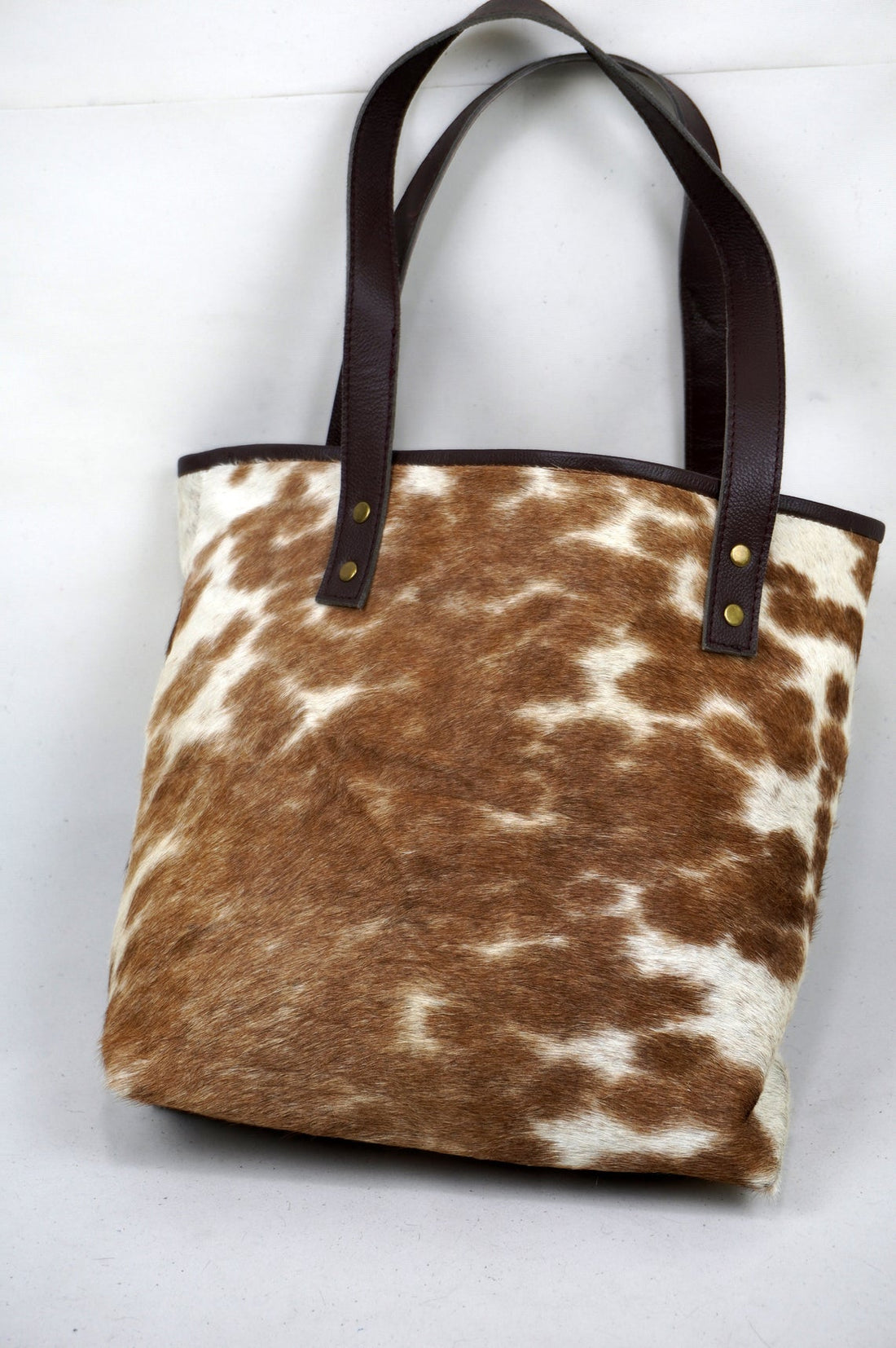 Double Sided Natural Cowhide Tote Bags |  Hair On Leather Cow Hide Handbags | Shoulder Bags | DTB123