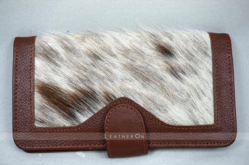 100% Natural Hair On Cowhide Clutch | Hair on Leather Clutch Wallet | Clutch Purse | Ladies Purse