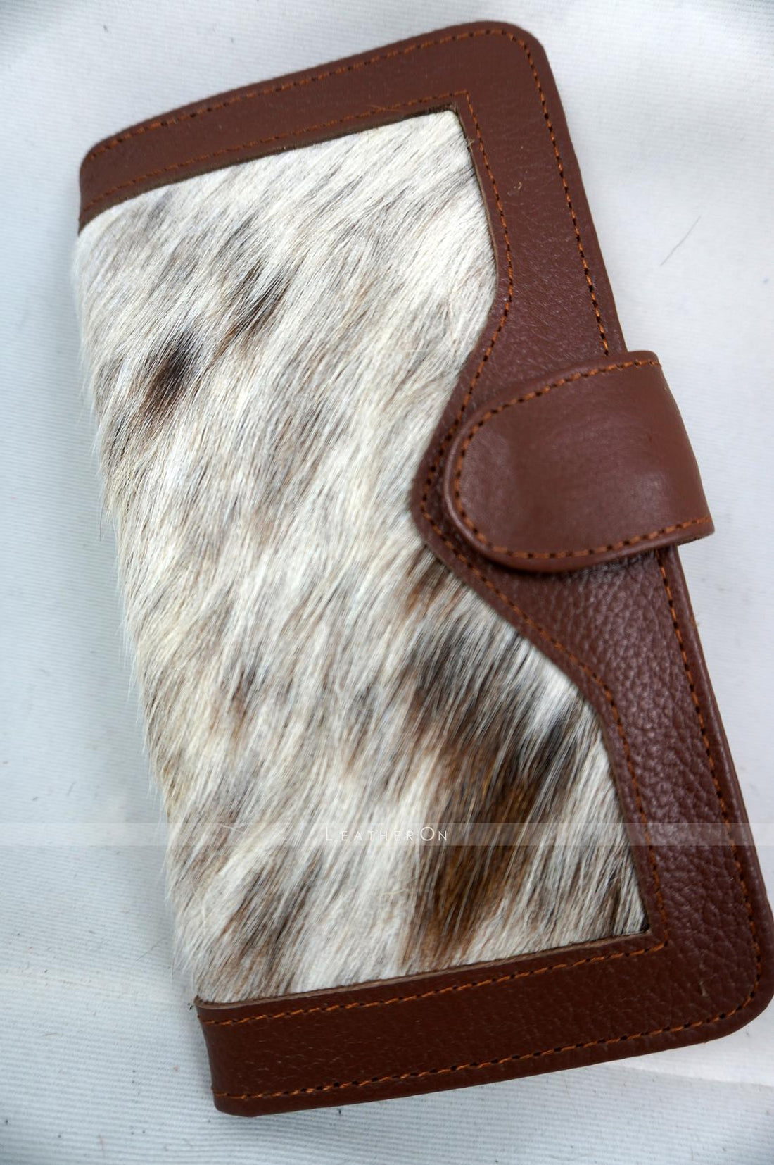 100% Natural Hair On Cowhide Clutch | Hair on Leather Clutch Wallet | Clutch Purse | Ladies Purse