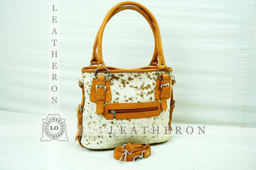 Natural Hair On Cowhide Handbag | Genuine Hair On Leather Shoulder Bag | Real Cow Skin Ladies Bag