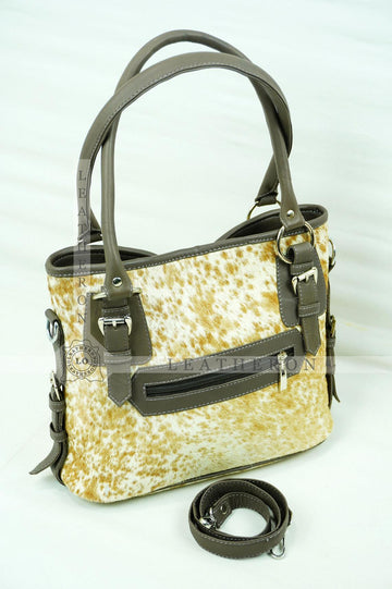 Natural Hair On Cowhide Handbag | Genuine Hair On Leather Shoulder Bag | Real Cow Skin Ladies Bag