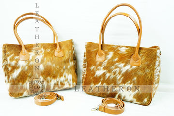 Natural Hair On Cowhide Handbag | Genuine Hair On Leather Shoulder Bag | Real Cow Skin Ladies Bag