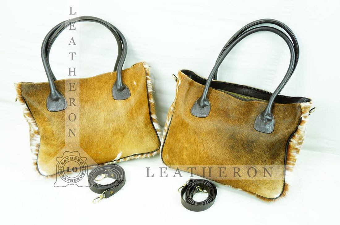 Natural Hair On Cowhide Handbag | Genuine Hair On Leather Shoulder Bag | Real Cow Skin Ladies Bag