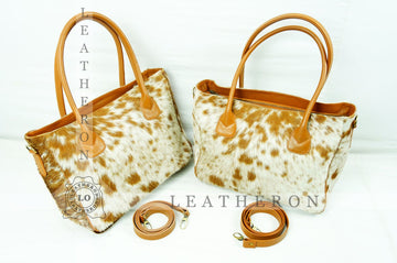 Natural Hair On Cowhide Handbag | Genuine Hair On Leather Shoulder Bag | Real Cow Skin Ladies Bag