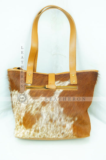 Natural Hair On Cowhide Handbag | Genuine Hair On Leather Shoulder Bag | Real Cow Skin Ladies Bag