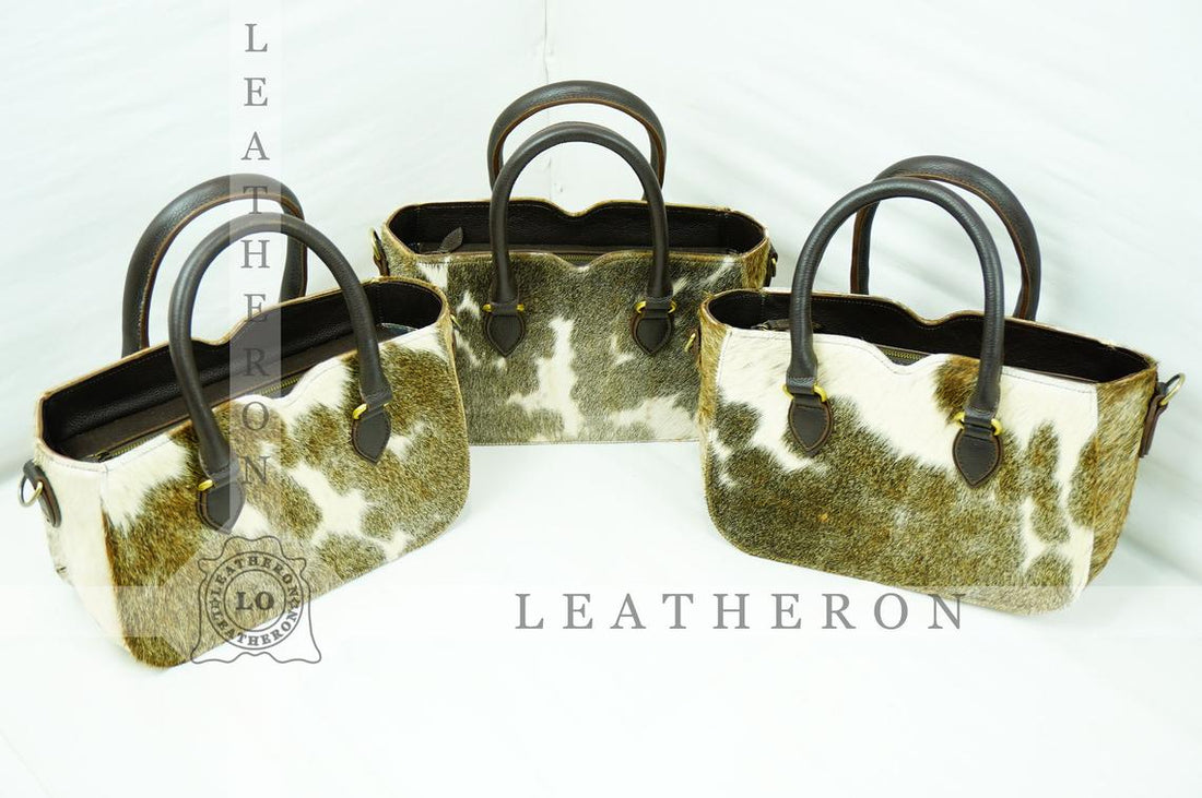 Natural Hair On Cowhide Handbag | Genuine Hair On Leather Shoulder Bag | Real Cow Skin Ladies Bag