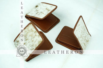 Trifold Cowhide Wallets!! 100% Natural Hair on Cowhide Leather Trifold Wallets | Real Hair on Cow Skin Leather Trifold Purses and Wallets