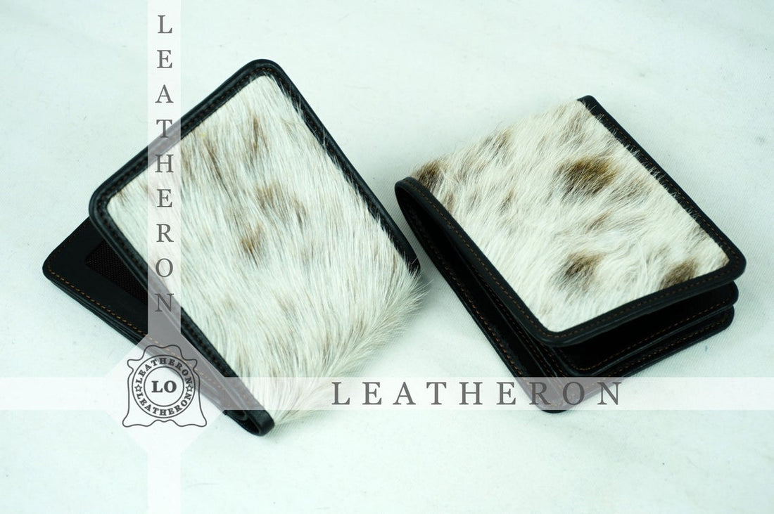 Trifold Cowhide Wallets!! 100% Natural Hair on Cowhide Leather Trifold Wallets | Real Hair on Cow Skin Leather Trifold Purses and Wallets
