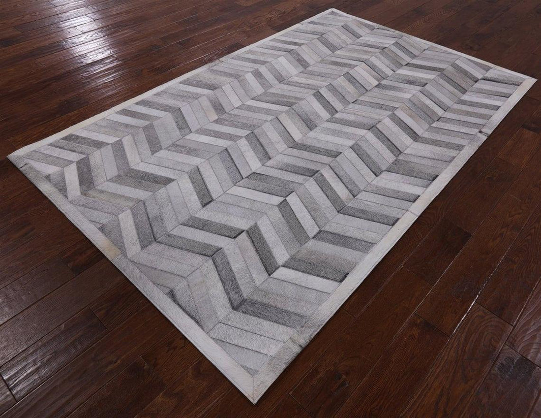 HANDMADE 100% Natural COWHIDE RUG | Patchwork Cowhide Area Rug | Real Cowhide Hallway Runner | Hair on Leather Cowhide Carpet | PR42
