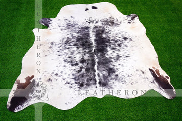 Medium ( 5 X 5 ft. ) EXACT As PHOTO !! 100% Natural Cowhide Hair on Leather Area Rug | Original Hair on Cowhide Leather Area Rug
