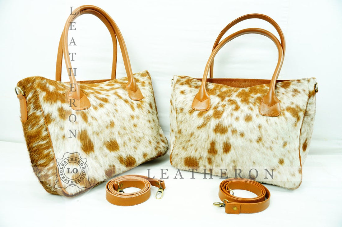 Natural Hair On Cowhide Handbag | Genuine Hair On Leather Shoulder Bag | Real Cow Skin Ladies Bag