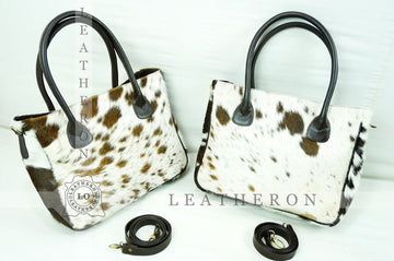 Natural Hair On Cowhide Handbag | Genuine Hair On Leather Shoulder Bag | Real Cow Skin Ladies Bag