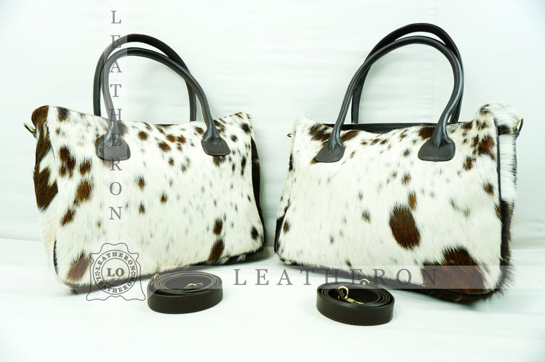 Natural Hair On Cowhide Handbag | Genuine Hair On Leather Shoulder Bag | Real Cow Skin Ladies Bag