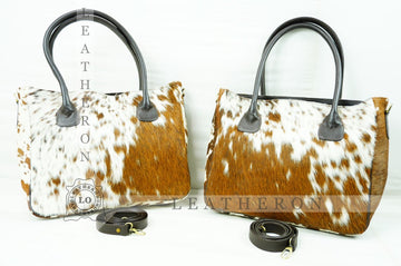 Natural Hair On Cowhide Handbag | Genuine Hair On Leather Shoulder Bag | Real Cow Skin Ladies Bag