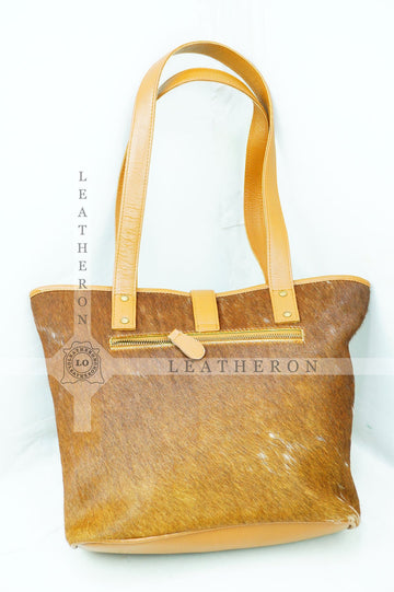 Natural Hair On Cowhide Handbag | Genuine Hair On Leather Shoulder Bag | Real Cow Skin Ladies Bag