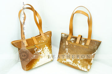 Natural Hair On Cowhide Handbag | Genuine Hair On Leather Shoulder Bag | Real Cow Skin Ladies Bag