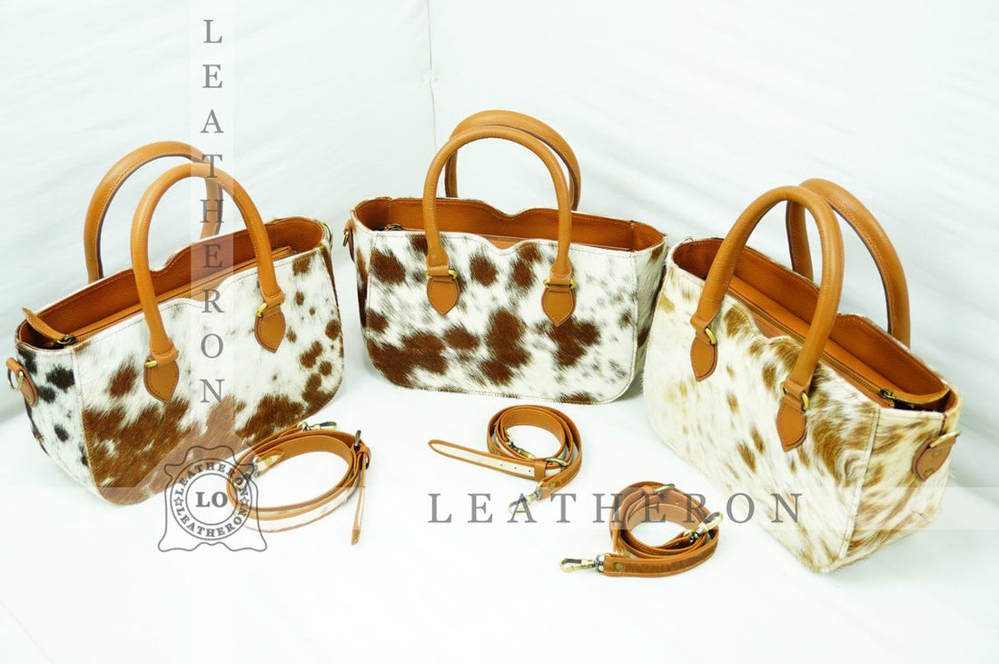 Natural Hair On Cowhide Handbag | Genuine Hair On Leather Shoulder Bag | Real Cow Skin Ladies Bag