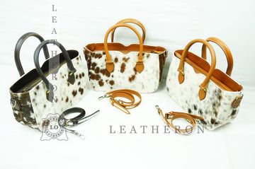 Natural Hair On Cowhide Handbag | Genuine Hair On Leather Shoulder Bag | Real Cow Skin Ladies Bag